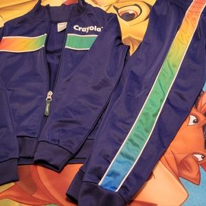 Toddler boy size 4t Crayola blue sweat suit
